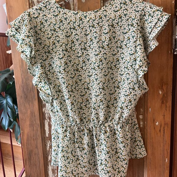 Monteau Floral Wrap Blouse - Picture 5 of 6